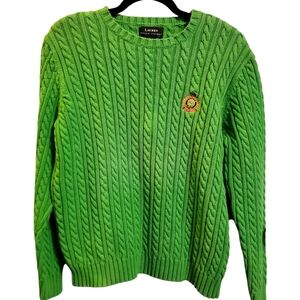 Lauren Ralph Lauren Cable Knit Preppy Collegiate Sweater